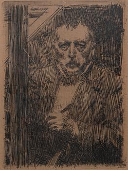 Anders Zorn, Self-portrait.