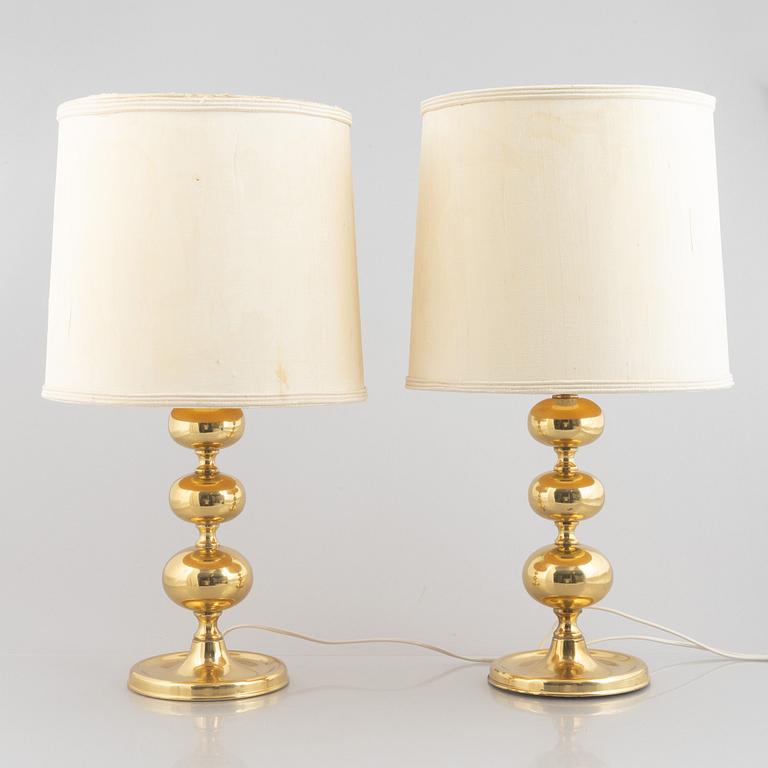 Table lamps, a pair, NAFA, second half of the 20th century.