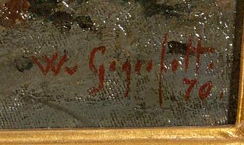 WILHELM VON GEGERFELT, olja på duk signerad och daterad 70.