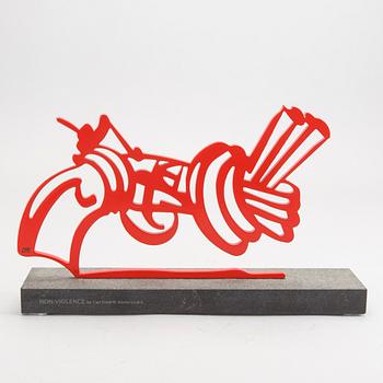 Carl-Fredrik Reuterswärd / The Non-Violence Project Foundation, sculpture signed and numbered 12/50.