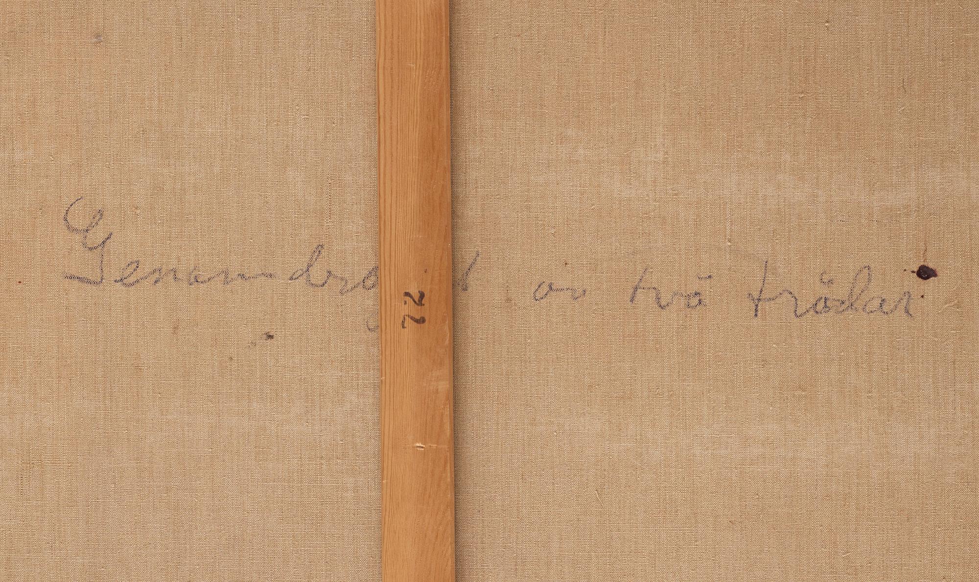 Rune Jansson, "Genomdraget av två trådar".