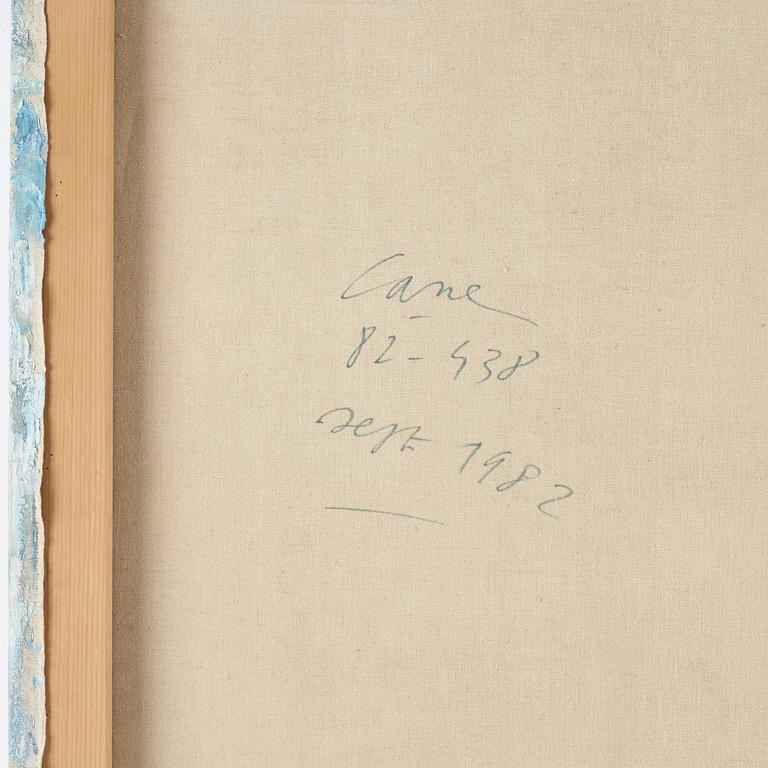 Louis Cane, olja på duk, signerad samt signerad och daterad sept 1982 a tergo.