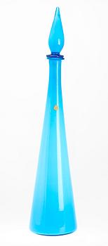 KARAFF, glas, Venini, Murano, Italien, 1900-talets andra hälft.