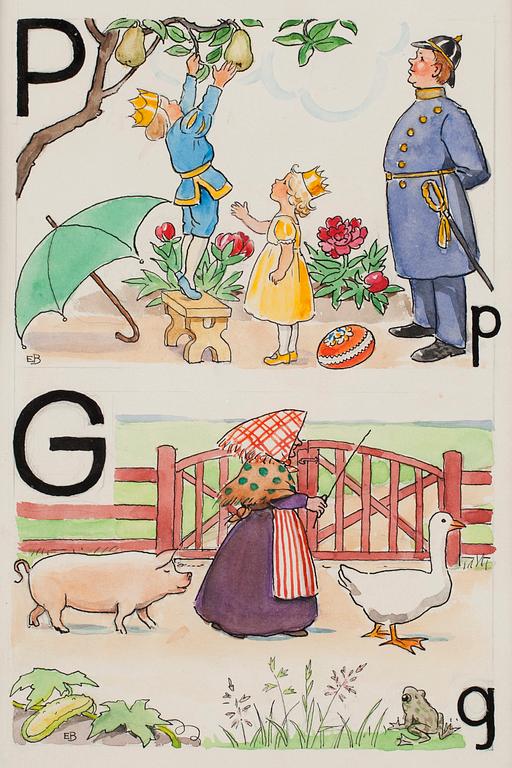 Elsa Beskow, "P-prins och G-gumma".