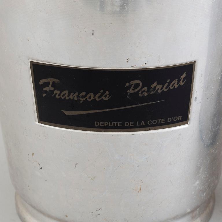 a set of aluminium champagne coolers, late 20th century.