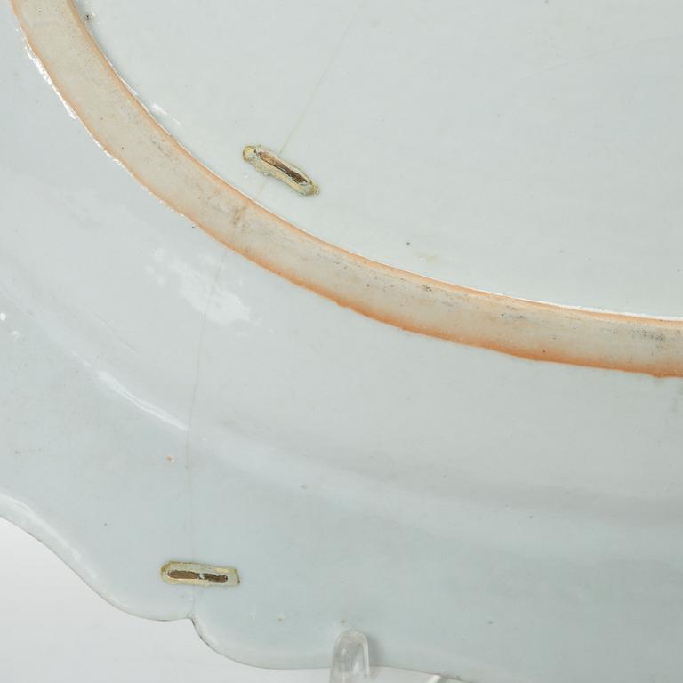 Fat, kompaniporslin, Kina, Qingdynastin, Qianlong (1736-95).