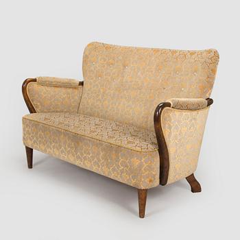Birger Hahl, soffa samt fåtöljer, ett par, Haimi Oy 1946.