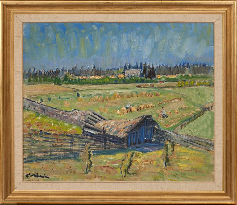 GIDEON BÖRJE, olja på duk, signerad.