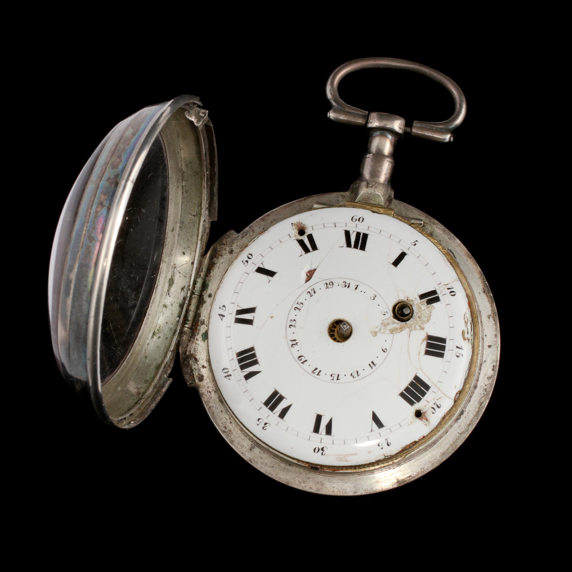 SPINDELUR, silver, 1800-tal.