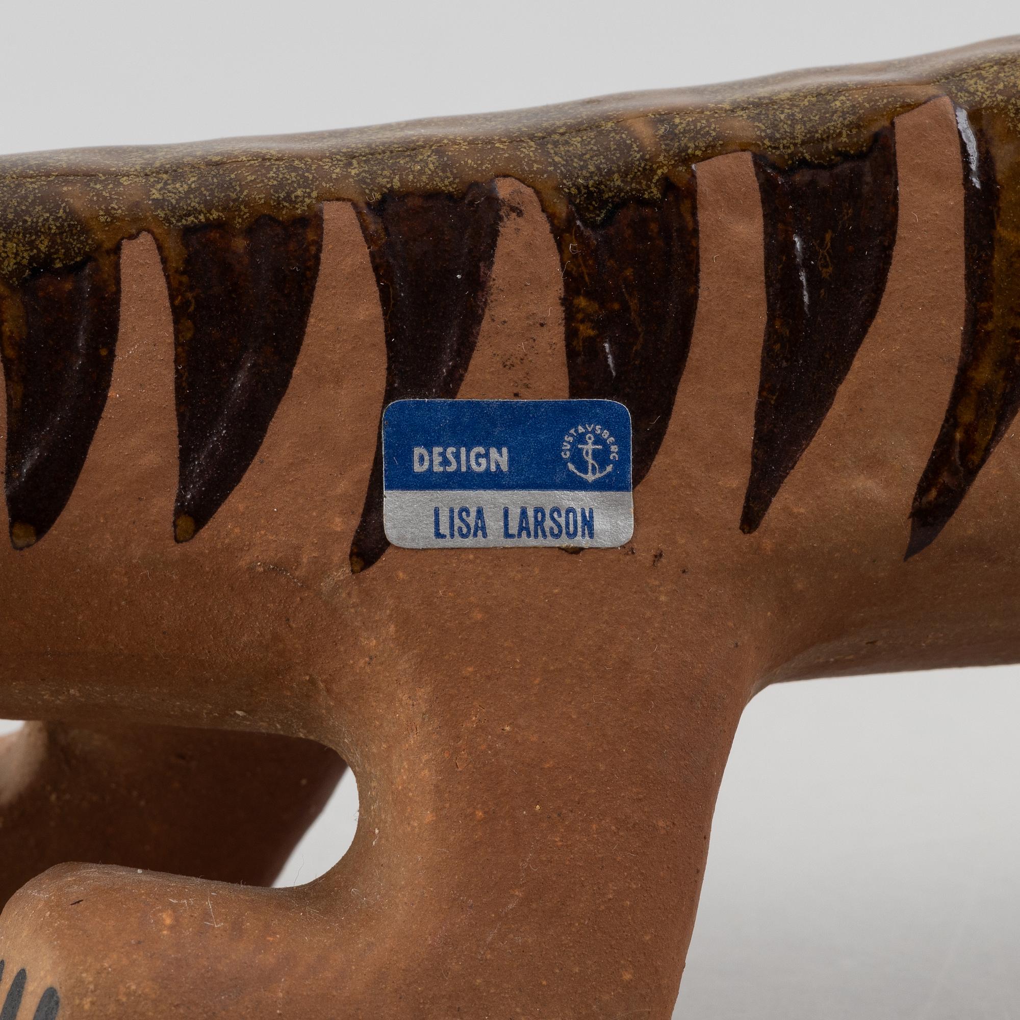 Lisa Larson, figurin, stengods, "Tiger", ur serien "Afrika", Gustavsberg.