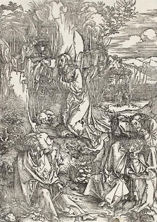 Albrecht Dürer, "Christ on the mount of olives", from "The large passion".