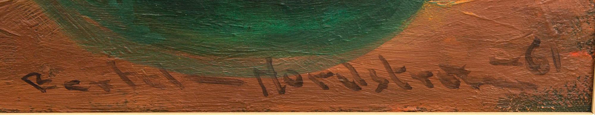 Bertel Bertel-Nordström, oil on canvas, signed, dated 1961.