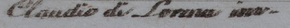 ETSNINGAR, ETT PAR, signerad L.Caracciolo, 1800-talets början.