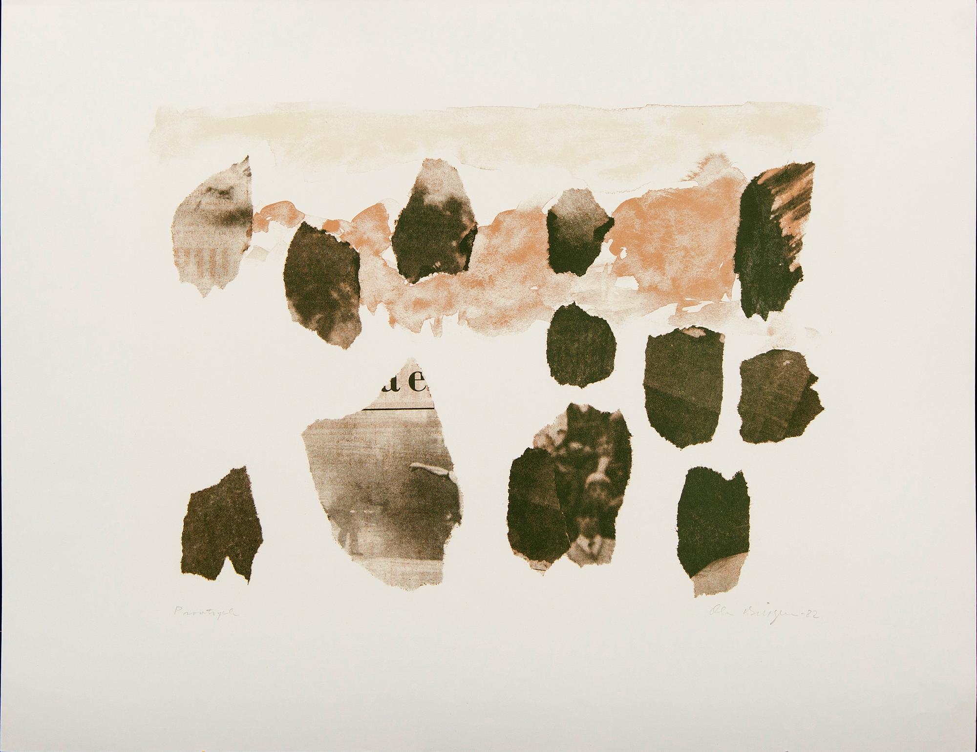 Ola Billgren, color lithograph, signed -82 trail print.