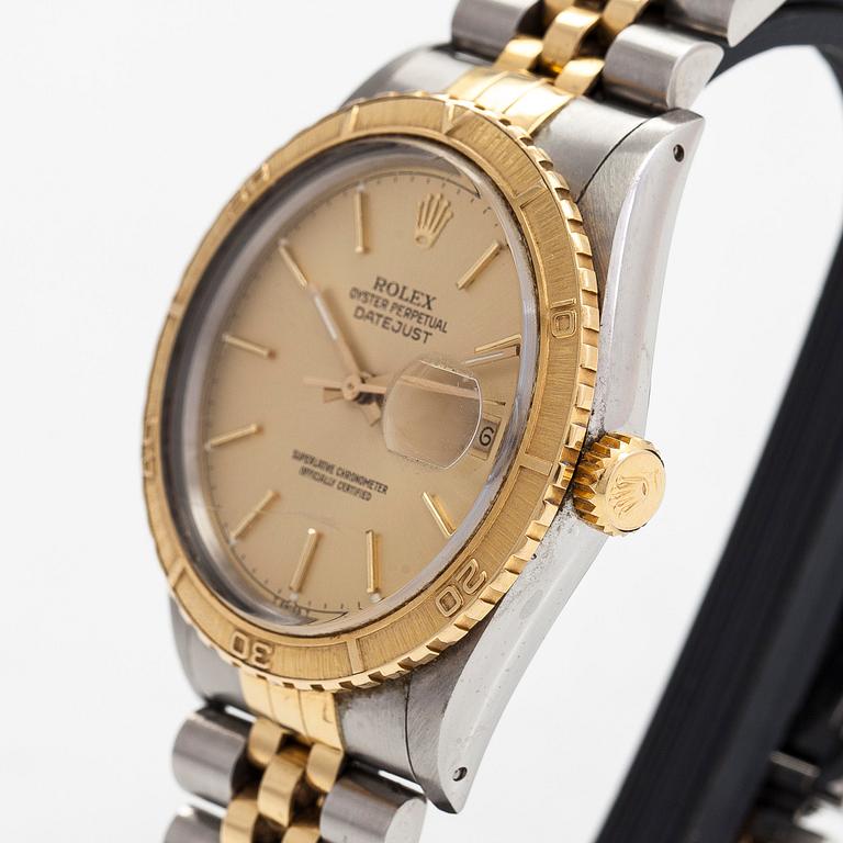 Rolex, Oyster Perpetual, Datejust, Turn-O-Graph, rannekello, 36 mm.