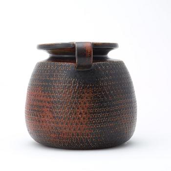 Stig Lindberg, a stoneware vase, Gustavsberg Studio 1965.