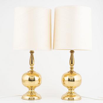 Table lamps, a pair, Aneta, Växjö, second half of the 20th century.