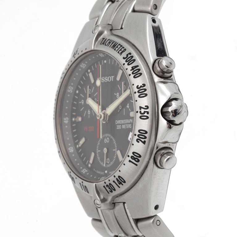 TISSOT, PR 200 (200 Meters), "Tachymeter", chronograph, wristwatch, 38,5 mm,