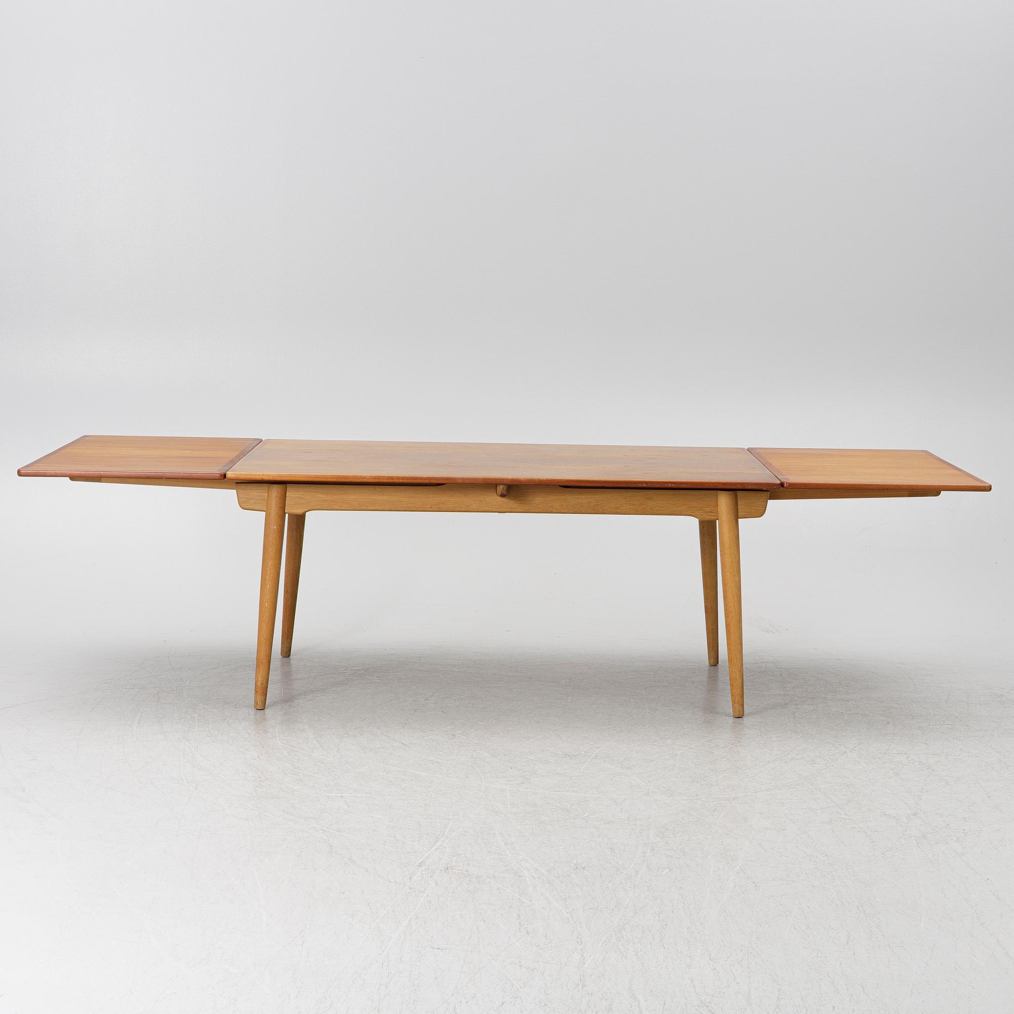 Hans J. Wegner, an 'AT-312' dining table, Andreas Tuck, Denmark, 1950's/60's.