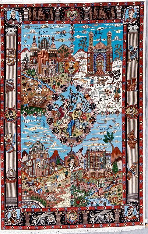 MATTA, Täbris, figural, ca 276x178 cm.