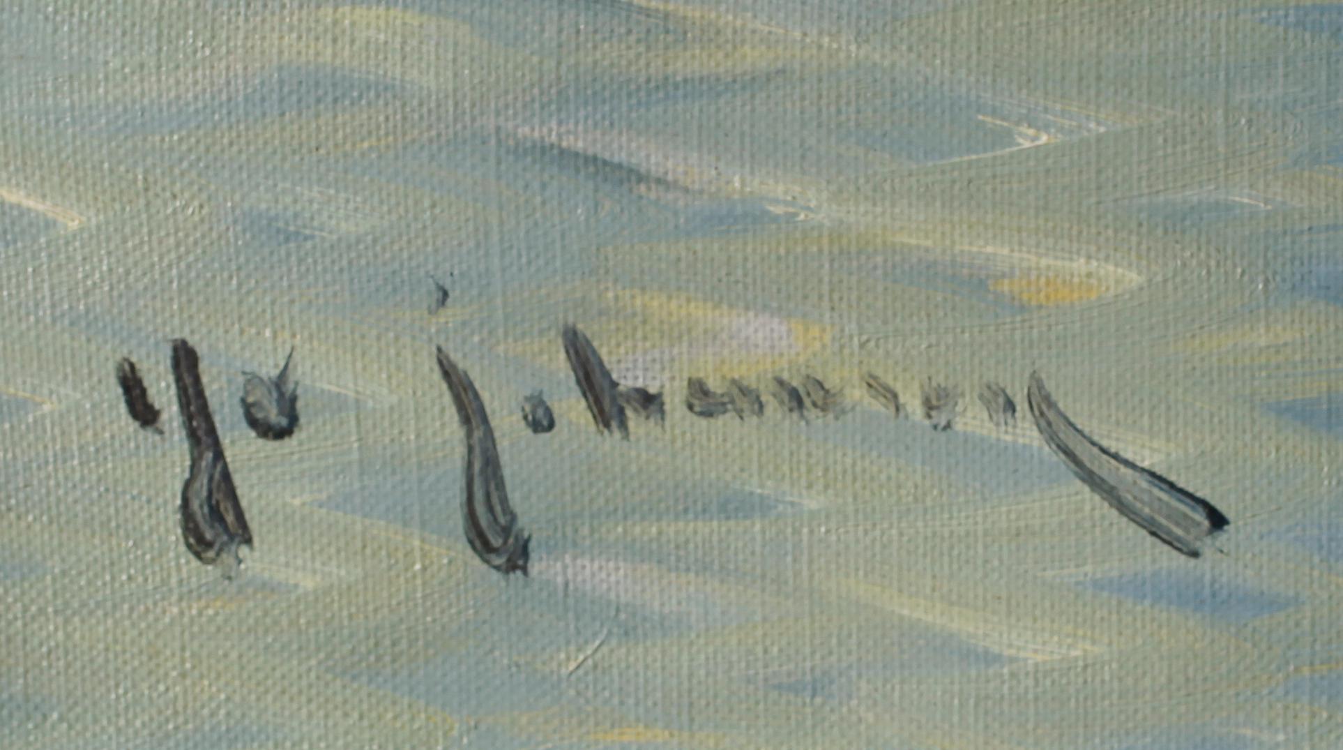 YO JOHANSSON, olja på duk, signerad.