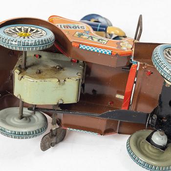 Mechanical toys, 2 pcs, “Peter” Lehman, Germany, and “Grand Pa's New Car”, second half of the 20th century.