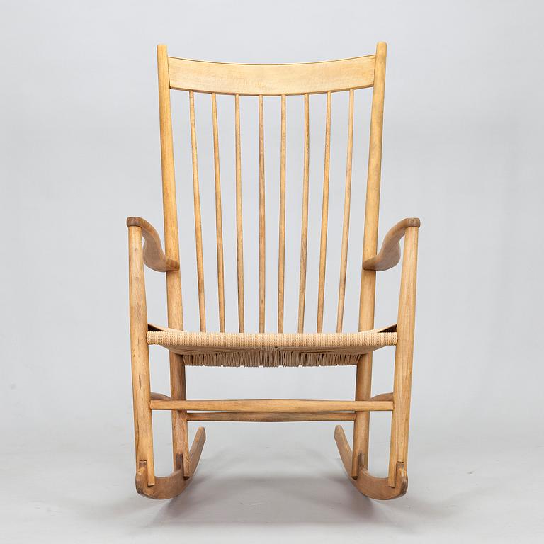 Hans J Wegner, a 'J 16' rocking chair, FDB Möbler, second half of the 20th century.