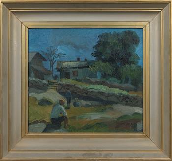 Lennu Juvela, Maisema Porkkalan kylästä.