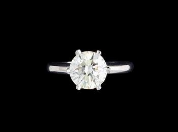 977. A brilliant cut diamond ring, 2.54 cts.