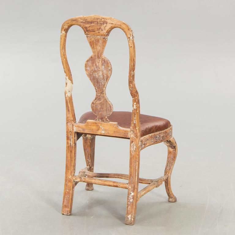 Stol rokoko 1700-talets mitt.