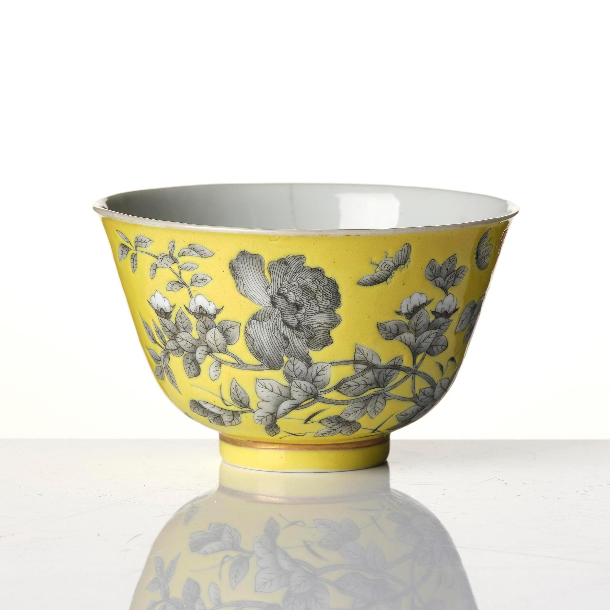 Kopp, porslin. Qingdynastin, Guangxus period (1875-1908).