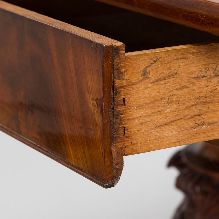 An Empire mahogany table from around 1830s-40s.