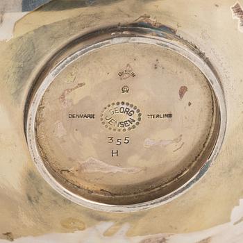 Gundorph Albertus, a sterling silver dish, model 355, Georg Jensen 1945-1977, Copenhagen, Denmark.