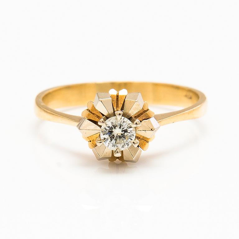 SORMUS, 18K kultaa, timantti n. 0.25 ct.