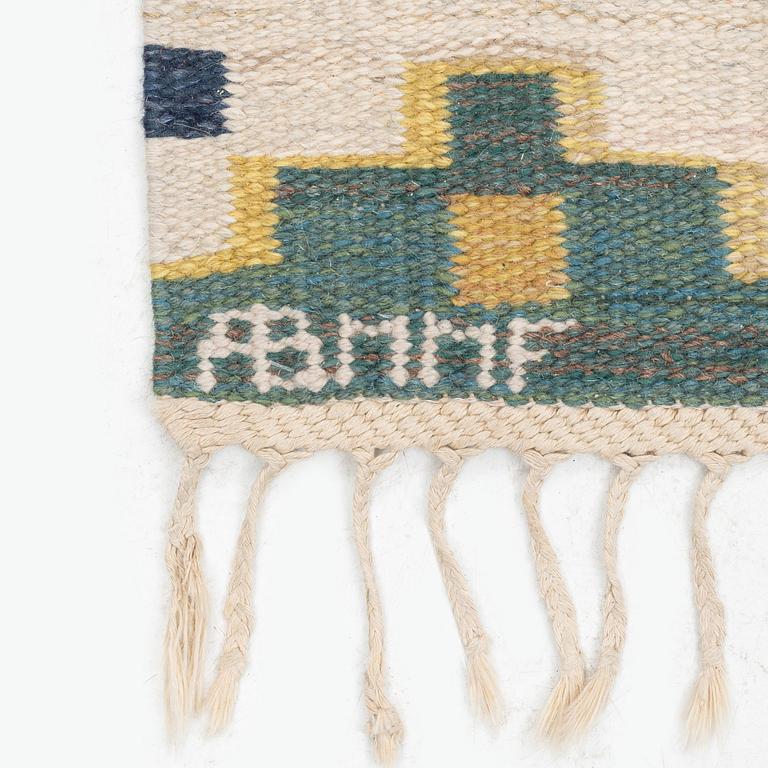 Märta Måås-Fjetterström, a carpet, 'Blå heden', flat weave, ca 230 x 146 cm, signed AB MMF.