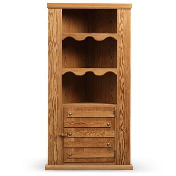 255. Axel Einar Hjorth, a stained pine "Sandhamn" corner cabinet, Nordiska Kompaniet, Sweden, 1931.