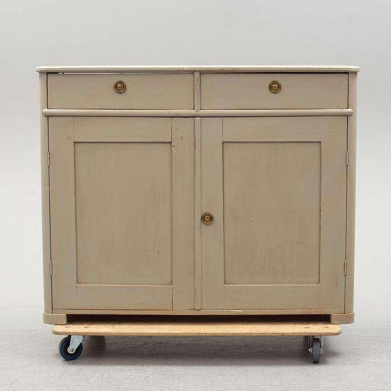 A painted pine sideboard, late 19th Century.