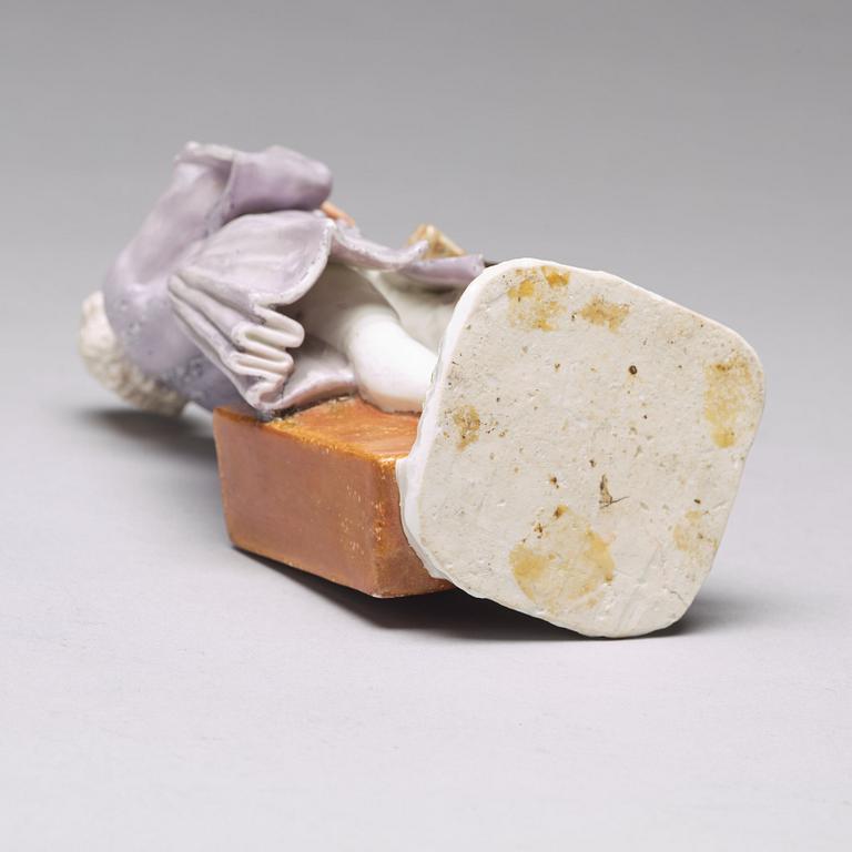 FIGURIN, porslin. Meissen, "Crie de Paris", 1745. Krimskramsförsäljaren.