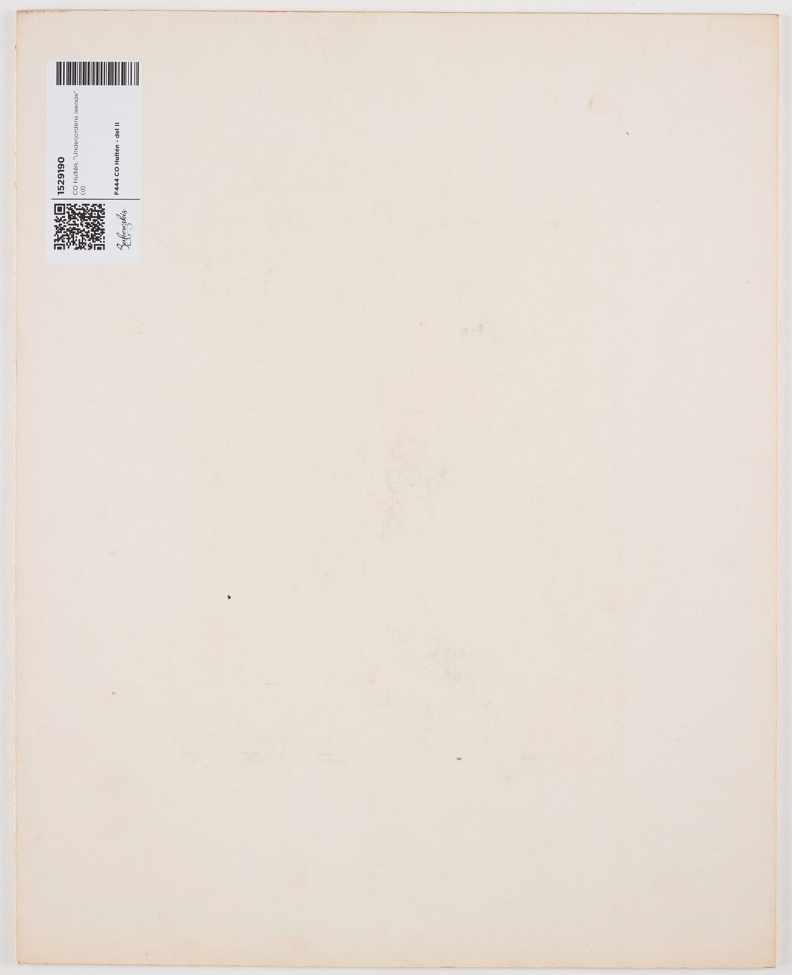CO Hultén, "Underjordens leende".