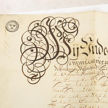 A bank document concerning loans between the merchant Berendt von Bergen and Riksens Ständers Banco, dated 1688.