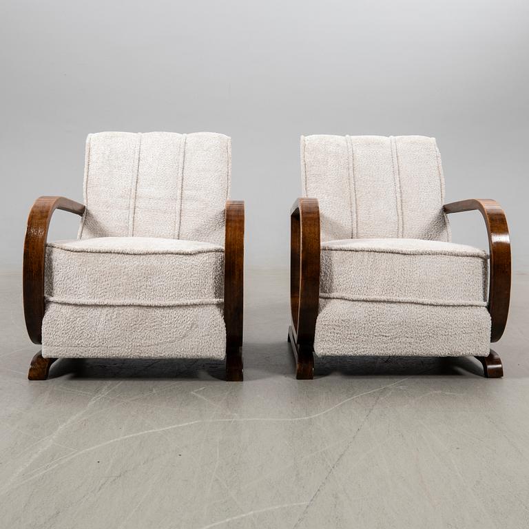 Fåtöljer, ett par, Art Deco, 1900-talets första hälft.