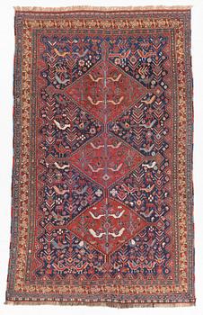 A carpet, Afshar, circa 230 x 140 cm.