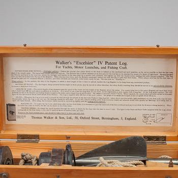 "Excelsior" IV Ship-log", brass, Walker's England, first half of the 20th century.