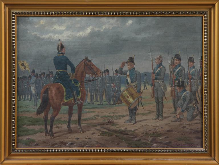 THORVALD RASMUSSEN, olja på duk, sign.