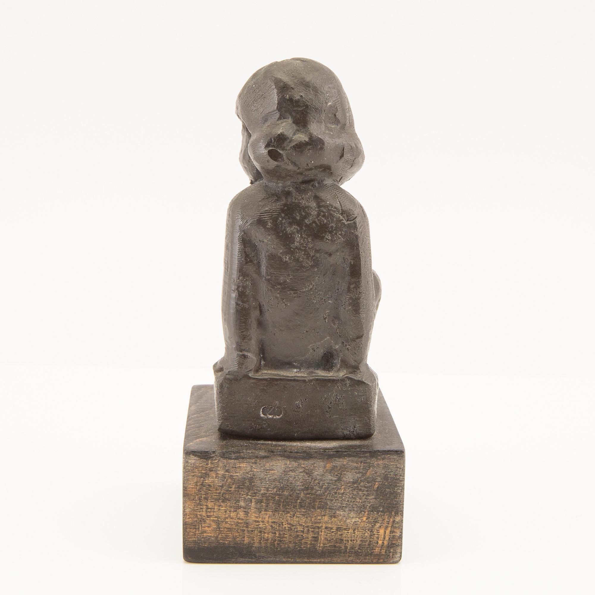 Carl-Einar Borgström, signed metal sculpture.