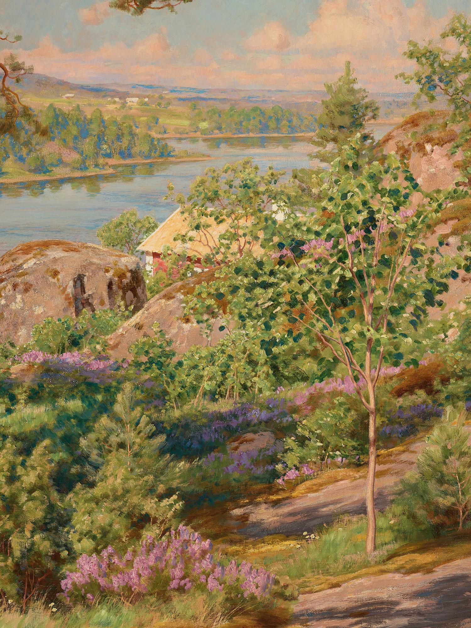 Johan Krouthén, Swedish summer landscape.