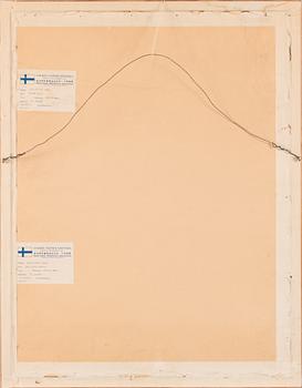 Unto Koistinen, kaksi etsausta, signeeratut ja päivätyt 1945 ja 1954, numeroidut 3/10.