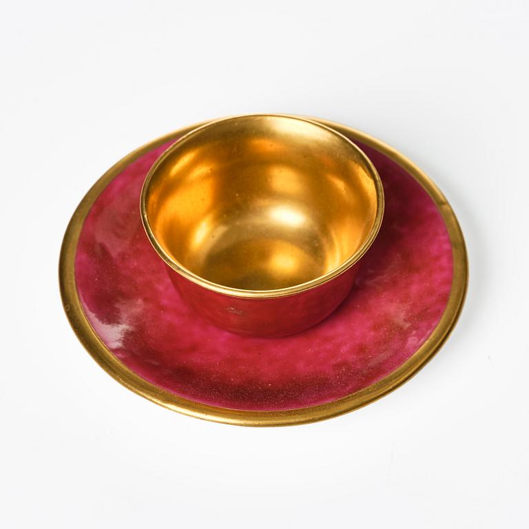 Wilhelm Kåge, a collection of ceramic, mostly "Argenta", 49 pieces, Gustavsberg, Sweden, 1930's-60's.