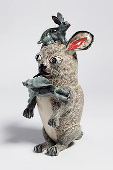 17. Terrin, "Rabbit Tureen", i form av en kanin.