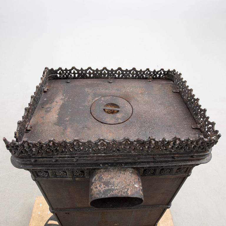 Fireplace, Central Europe, cast iron, circa 1900.